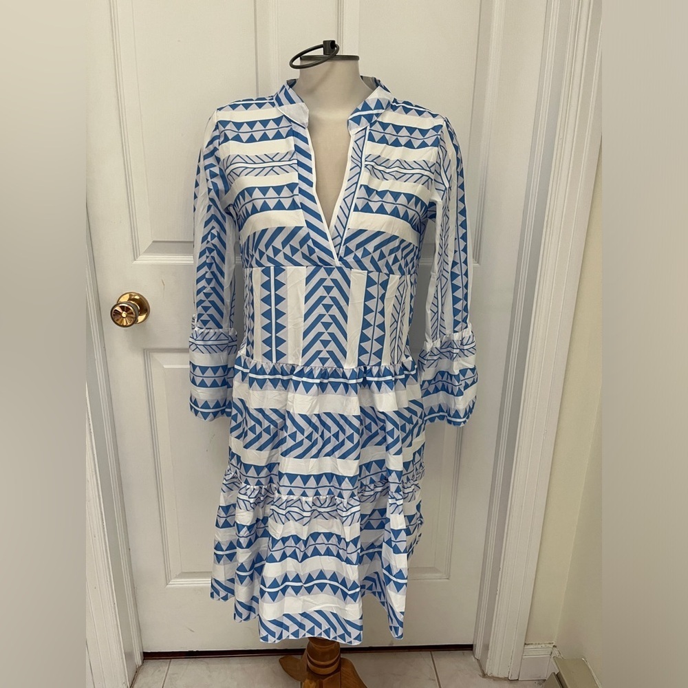 Boho Geo print dress size medium